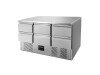 vaiotec EASYLINE Mini 700 Kühltisch, 6 Schubladen für GN 1/1, 368 Liter, statische Kühlung, BTH 1370 x 700 x 850 mm