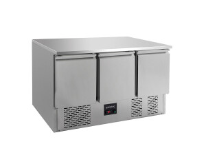 vaiotec EASYLINE 700 Kühltisch mit 3 Türen für GN 1/1, 368 Liter, statische Kühlung, BTH 1365 x 700 x 850 mm