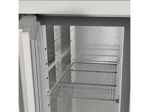 vaiotec TOPLINE Kühltisch, 403 Liter, 3 Türen, mit Umluftkühlung, BTH 1795 x 700 x 850 mm