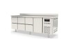 vaiotec PROFI Kühltisch, 548 Liter, 6 Schubladen 1 Tür, mit Aufkantung, BTH 2245 x 700 x 850 mm