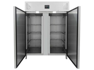 vaiotec EASYLINE 1400 Edelstahl Tiefkühlschrank, Inhalt 1300 Liter, GN 2/1, Umluftkühlung, BTH 1480 x 830 x 2010 mm