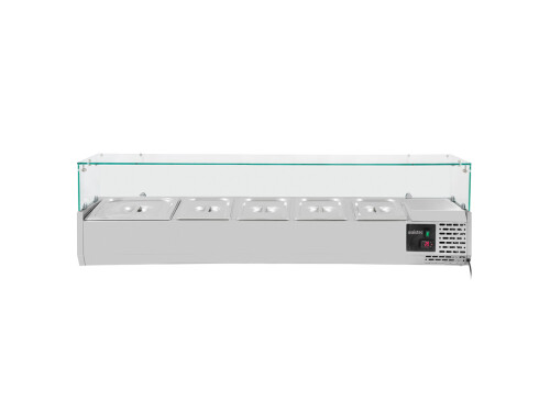 Kühlaufsatzvitrine BASIC mit Glasabdeckung für 4x GN 1/3...