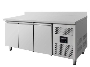 vaiotec EASYLINE 700 Tiefkühltisch, 3 Türen für GN 1/1, 417 Liter, mit Aufkantung, BTH 1795 x 700 x 900 mm
