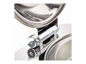 Chafing-Dish, Kapazität 6L, aus Edelstahl und Glas, Stecker in Lieferung enthalten Ja