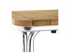 Tisch, aus Aluminium und Eschenholz, quadratisch, BTH 700 x 700 x 720 mm