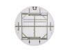 Klapptisch rund, weiße Polyethylentischplatte mit Stahlrahmen Ø 1530 mm, Höhe 740 mm