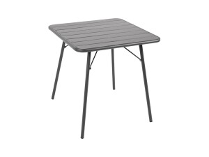 Bistrotisch, mit beschichteter Stahltischplatte, quadratisch, zusammenklappbar, BTH 700 x 700 x 710 mm
