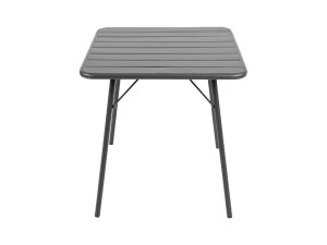 Bistrotisch, mit beschichteter Stahltischplatte, quadratisch, zusammenklappbar, BTH 700 x 700 x 710 mm