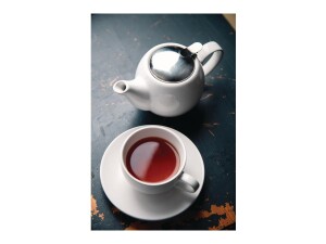 Teekanne aus Steinzeug, Farbe Weiß, Kapazität 51cl