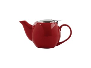 Teekanne aus Steinzeug, Farbe Rot, Kapazität 51cl