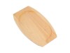 Holzbrett aus Hevea-Holz, Breite 31,5 cm, geeignet für ovale Servierpfanne