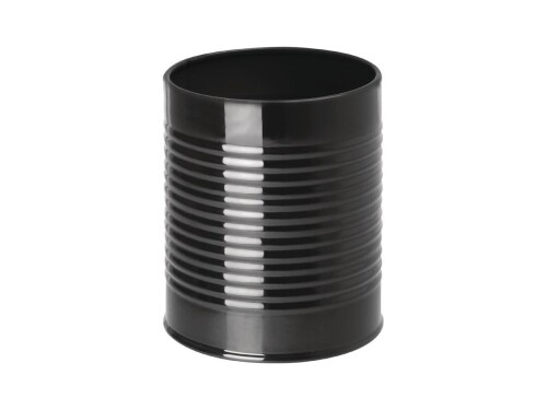 Frittenbüchse aus Stahl, Farbe Schwarz, Höhe 11 cm, Ø 9 cm