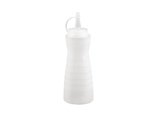 Quetschflasche aus Kunststoff, mit Kappe, Kapazität 340ml