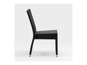 4er - Set Stühle, aus Aluminiumrohrrahmen und...