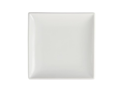 12er - Set Teller aus Porzellan, weiß, quadratisch, 18 x...