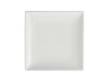 12er - Set Teller aus Porzellan, weiß, quadratisch, 18 x 18 cm