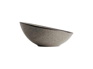 4er - Set Schüsseln aus Porzellan, grau, Ø 21,5 cm
