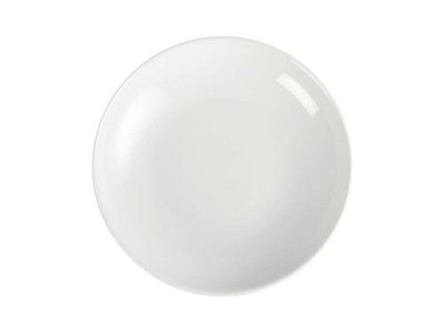 6er - Set Tiefe Teller aus Porzellan, weiß, Ø 26 cm