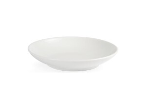 6er - Set Tiefe Teller aus Porzellan, weiß, Ø 26 cm