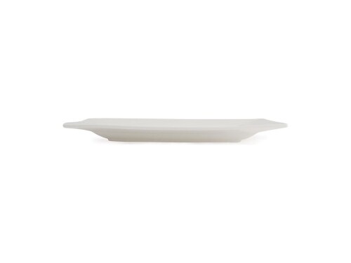 4er - Set Teller aus Porzellan, Weiß, quadratisch, 26,5 cm