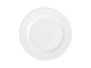 6er - Set Teller aus Porzellan, weiß, rund,...
