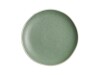 6er - Set Teller Olympia Chia aus Porzellan, Grün gesprenkelt, Ø 20,5 cm