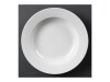6er - Set Tiefe Teller aus Porzellan, weiß, Kapazität 43cl, Ø 27 cm