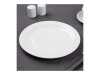 12er - Set Teller aus Porzellan, weiß, rund, Ø 25,4 cm