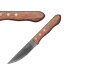 6er - Set Steakmesser, aus Edelstahl & Holz, Breite, extrem scharfe Edelstahlklinge