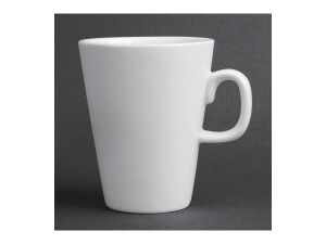 12er - Set Kaffeebecher aus Porzellan, Weiß, Kapazität 284 ml