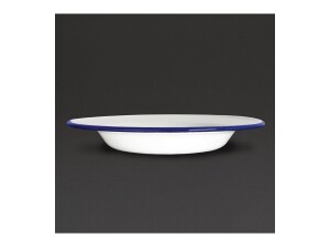6er - Set Suppenteller aus Edelstahl und Glasemail, Kapazität 490ml, Ø 24,5 cm