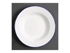 6er - Set Suppenteller aus Edelstahl und Glasemail, Kapazität 490ml, Ø 24,5 cm