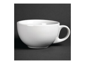 12er - Set Cappuccinotassen aus Porzellan, Farbe Weiß, Kapazität 285 ml