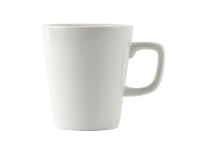 12er - Set Kaffeebecher aus Porzellan, Kapazität 285 ml, Weiß