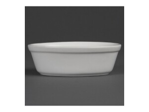 6er - Set Auflaufformen oval, aus Porzellan, Weiß, BTH 161 x 116 x 52 mm