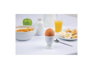 12er - Set Eierbecher aus Porzellan, Weiß, Ø 5 cm, Höhe 6,8 cm