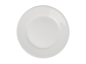 6er - Set Teller aus Porzellan, weiß, rund,...