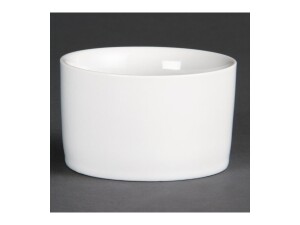 12er - Set Auflaufförmchen aus Porzellan, Kapazität 140ml, Farbe Weiß, Ø 8 cm