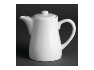 4er - Set Kaffeekannen mit Henkel, aus Porzellan, Weiß, Kapazität 31cl