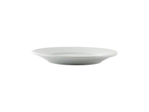 12er - Set Teller aus Porzellan, weiß, rund, Ø 20,2 cm