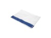 10er - Set Servietten, Weiß mit blauem Rand, 100% Baumwolle, 35 x 50 cm