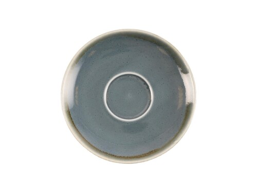 6er - Set Untertassen aus Porzellan, Farbe Ozean, Ø 14 cm