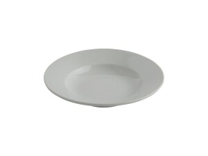6er - Set Suppenteller aus Porzellan, weiß, Kapazität 21cl, Ø 22,8 cm
