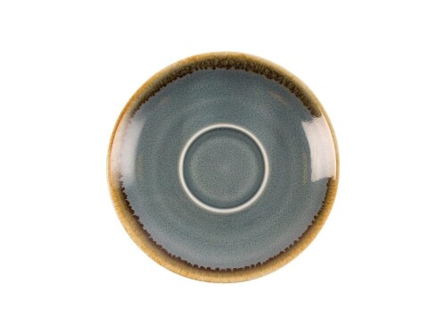 6er - Set Untertassen aus Porzellan, Farbe Ozean, Ø 11,5 cm