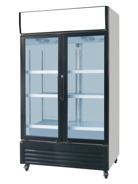 Getränkekühlschrank mit 2 Glastüren 600 Liter 1080 x 588...