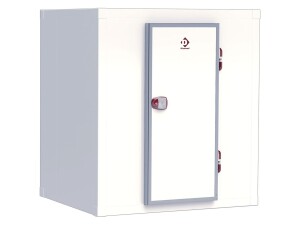 Kühl-/Tiefkühlzelle ISO 80, 6,47 m³, Drehtür mit magnetische Dichtung, BTH 2390 x 1590 x 2190 mm