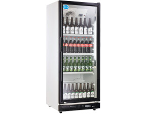 Getränkekühlschrank mit Glastür, 310 Liter, BTH 620 x 635 x 1562 mm