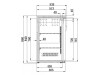 Combisteel STANDARD LINE Flaschenkühltisch, 4 Türen, Inhalt 698 Liter, Schwarz, BTH 2542 x 513 x 860 mm