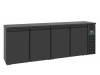 Combisteel PRO LINE Flaschenkühltisch, 4 Türen, Inhalt 680 Liter, Schwarz, BTH 2490 x 550 x 950 mm