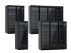 Kühlschrank mit Glastür auf Rollen in verschiedene Ausführungen (1 bis 4 Türen) Bautiefe 710 mm, Schwarz
